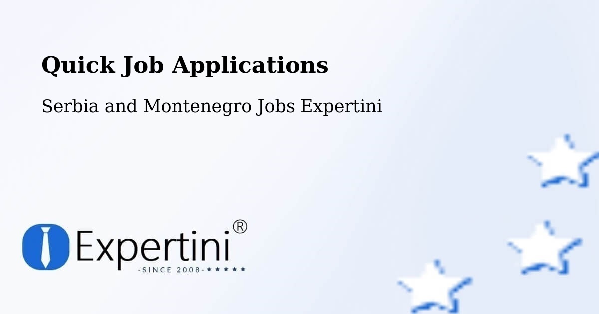 Quick Apply Feature – Binbrook - Serbia and Montenegro Jobs Expertini