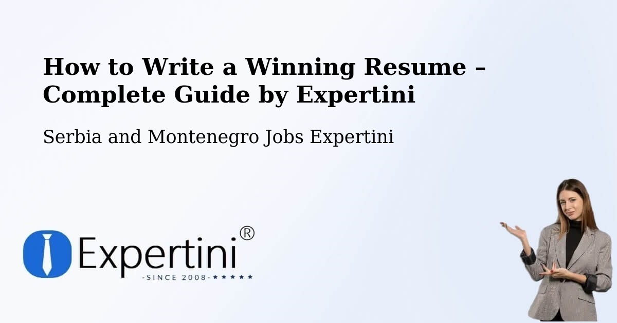 Resume Writing Guide for Job Seekers – Binbrook - Binbrook, Serbia and Montenegro Jobs Expertini